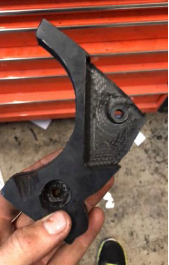 thumbnail image 2 of Billet Rear Caliper Bracket & Rotor Guard For Yamaha YFZ450R EFI 2009-2025 2 of 2